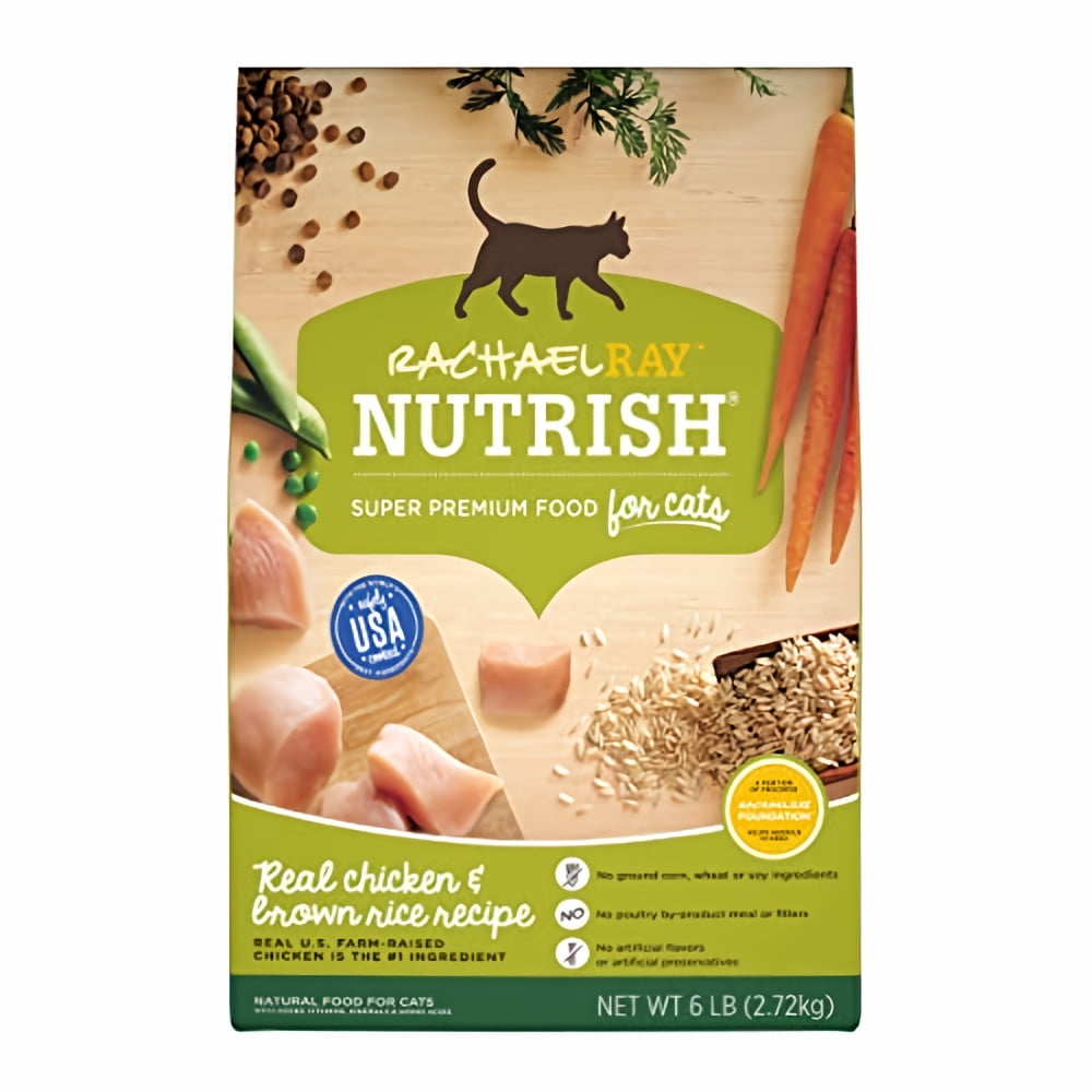 Rachael Ray Nutrish 6 Lb Chicken and Brown Rice Cat Food (Pack of 10)