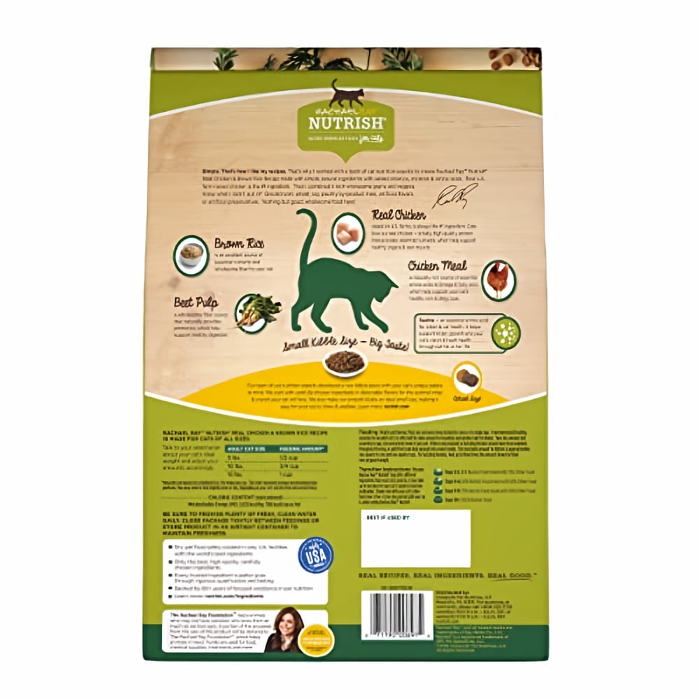 Rachael Ray Nutrish 6 Lb Chicken and Brown Rice Cat Food (Pack of 10)
